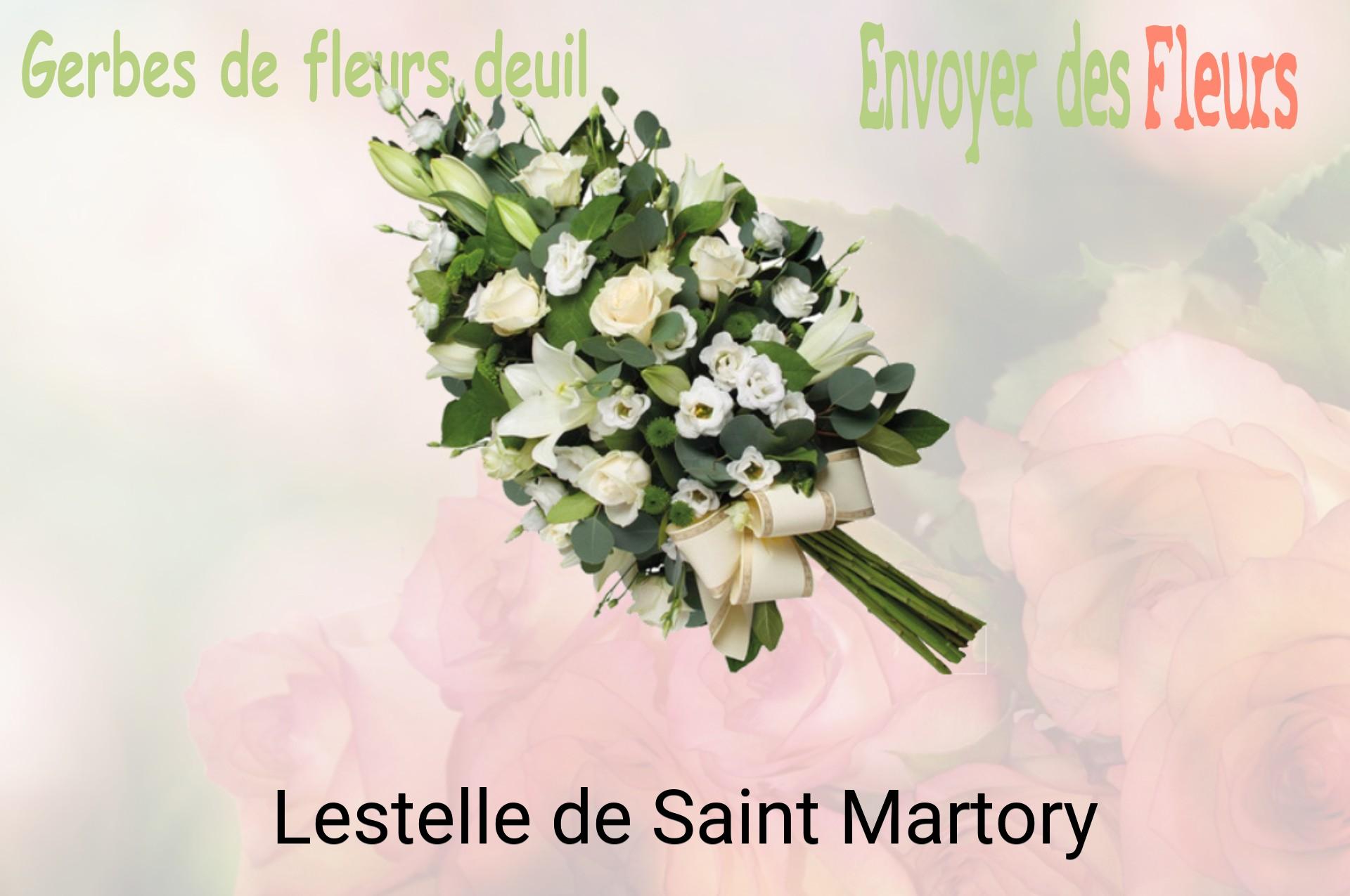 Gerbe de fleurs de deuil livrée à Lestelle-de-Saint-Martory